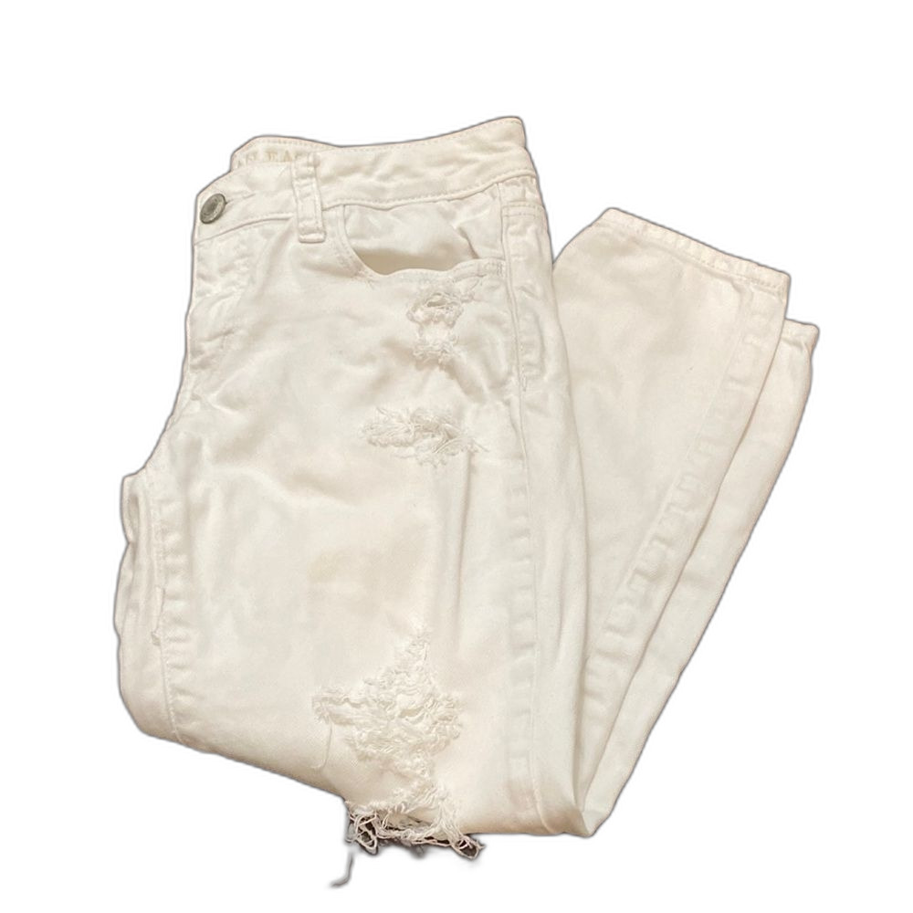 American Eagle Outfitters White Cropped Ankle Jegging